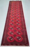 3.3m Long fine camel foot design handmade Persian Turkoman hall runner rug Australia