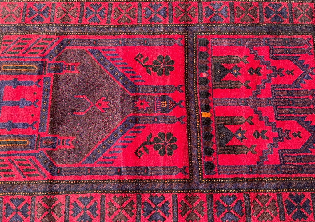 1.5x0.9m Prayer Balouchi Afghan Rug