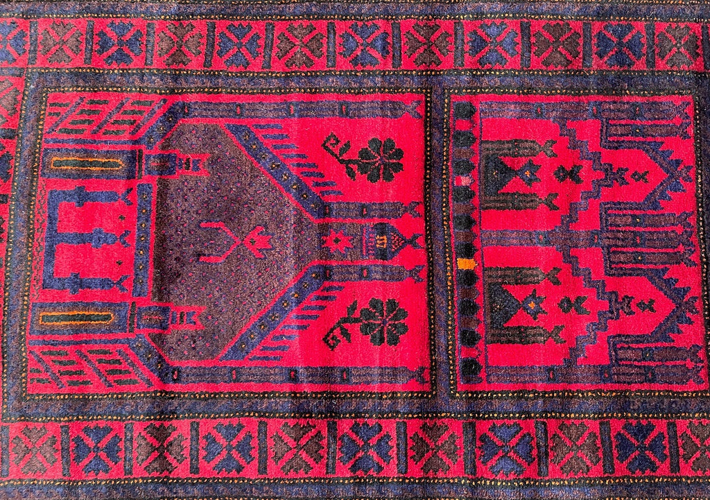 1.5x0.9m Prayer Balouchi Afghan Rug