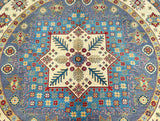Round Afghan Kazak Rug 2.5x2.5m