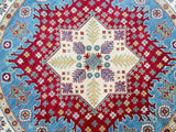 Round Afghan Kazak Rug 2.5x2.5m