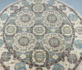 Round Afghan Chobi Rug 2.2x2.1m