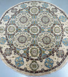 Round Afghan Chobi Rug 2.2x2.1m
