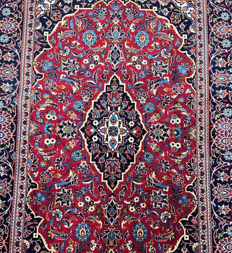 1.6x1m Persian Kashan Rug