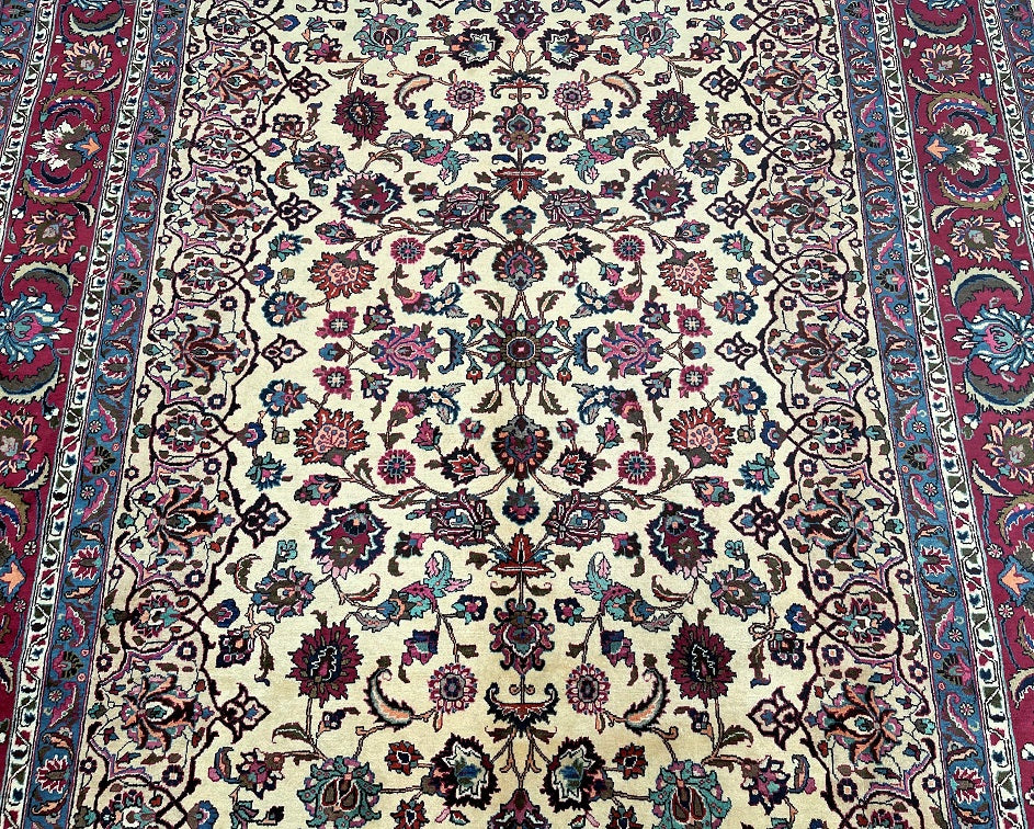 Persian Mashad Rug Signed 3.4x2.6m