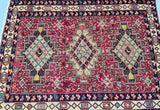1.4x1.1m Antique Persian Afshari Tapestry Rug