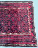 Antique Persian Balouchi Rug 2x1m