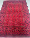Certified Hand Knotted Tribal Afghan Rug 284x193cm For Australian Homes.