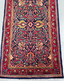 4m Vintage Persian Sarough Hall Runner