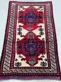 1.4x0.9m Tribal Afghan Balouchi Rug