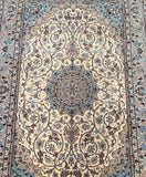 2.3x1.5m Silk Base Persian Isfahan Rug - shoparug