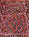 Full Room Size Authentic Hand Woven Vintage Afghan Meymaneh Kilim Rug 3.1x2.4m At Persian Rug Warehouse WA in Perth.