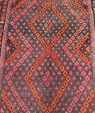 Vintage Afghan Meymaneh Kilim Rug 3.1x2.4m