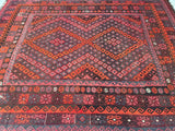 Vintage Afghan Meymaneh Kilim Rug 3.1x2.4m For Brisbane Homes.