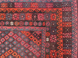 Vintage Afghan Meymaneh Kilim Rug 3.1x2.4m