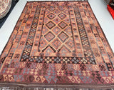 Vintage Afghan Meymaneh Kilim Rug 3x2.3m