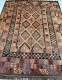 Vintage Afghan Meymaneh Kilim Rug 3x2.3m For Perth Homes.