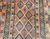 Vintage Afghan Meymaneh Kilim Rug 3x2.3m