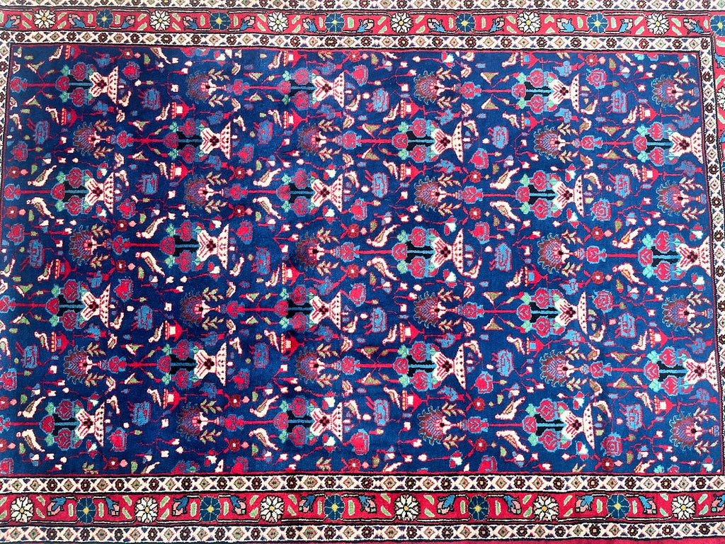 1.5x1m Zele Sultan Persian Varamin Rug