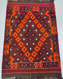 Afghan Meymaneh Kilim Rug 1.3x0.85m