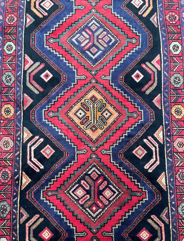 3.5m Tribal Persian Hamedan Hall Runner