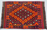 Afghan Meymaneh Kilim Rug 1.3x0.85m