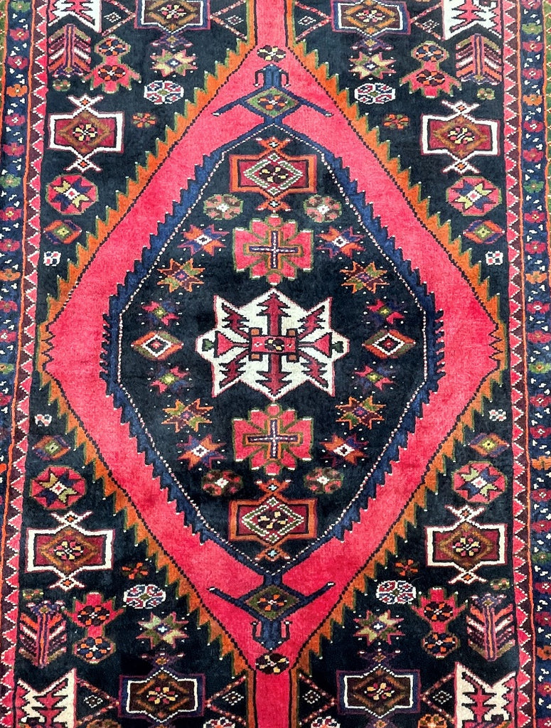 1.5x1m Tribal Persian Mazlaghan Rug
