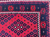 Afghan Meymaneh Kilim Rug 2.4x1.1m