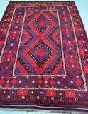 3x2.1m Vintage Afghan Meymaneh Kilim Rug