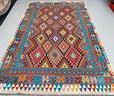 Tribal Afghan Waziri Kilim Rug 3x2m
