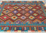 Certified Hand Woven Afghan Kilim Rug 295x198cm For Adelaide Homes.