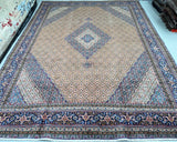 3.8x3m Vintage Persian Ardebil Rug - shoparug