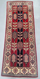 1.7m long wool handmade Afghan Kazak narrow hall runner rug