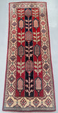 1.7x0.6m Tribal Afghan Kazak Runner