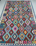 Tribal Afghan Waziri Kilim Rug 3x2m