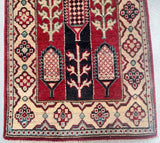 1.7x0.6m Tribal Afghan Kazak Runner
