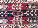 1.7x0.6m Tribal Afghan Kazak Runner