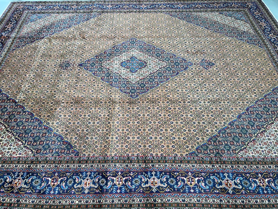 3.8x3m Vintage Persian Ardebil Rug