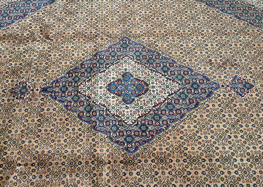3.8x3m Vintage Persian Ardebil Rug
