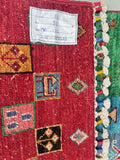 Gabbeh Afghan Super Kazak Rug 1.9x1.2m