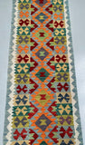 2.8m Boho Afghan Kyber Kilim Hall Runner