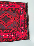 2x1m Tribal Afghan Meymaneh Kilim Rug