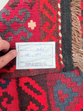 2x1m Tribal Afghan Meymaneh Kilim Rug