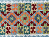 2.8m Boho Afghan Kyber Kilim Hall Runner