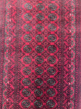 Pure wool Bokhara design handmade Afghan Roshnai rug 183x103cm For Perth Homes.