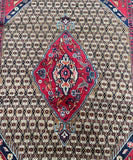 Pure wool room size hand knotted Tribal Persian Koliai rug 2.6x1.5m