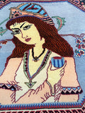 55x50cm Pictorial Persian Bijar Rug