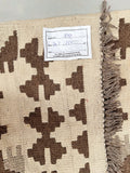 2x1.5m Afghan Meymaneh Kilim Rug