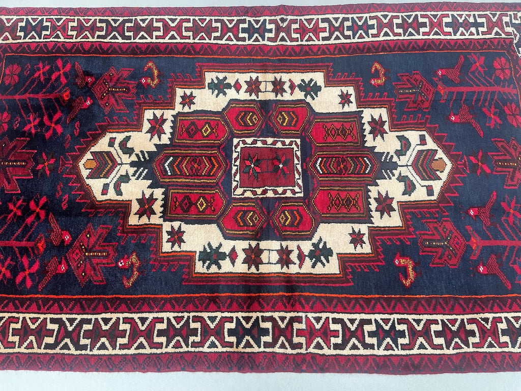Luri Rugs 1.9x1.2m Tribal Persian Luri Rug | Wool Nomadic Handmade Oriental Rug ...