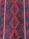 Pure wool tribal hand woven Afghan Meymana kilim rug 2x1m